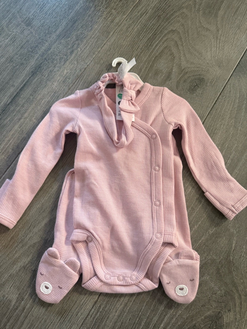 Light Pink Baby Girl Knit 3pc Set